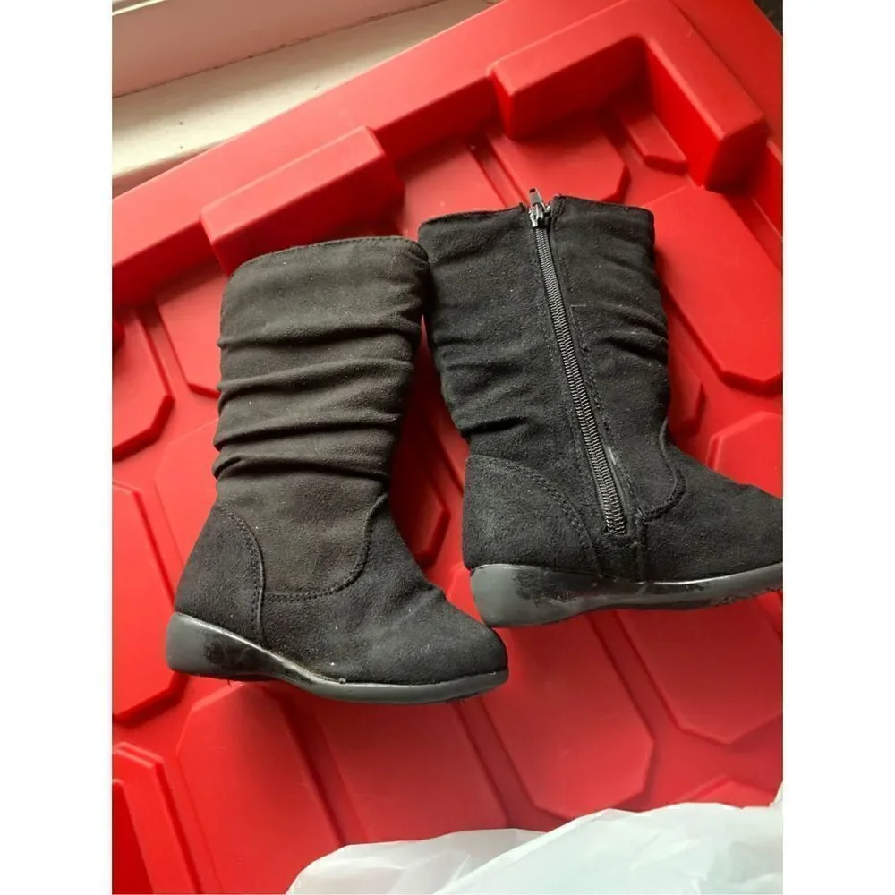 Hot Tomato Black Suede Boots